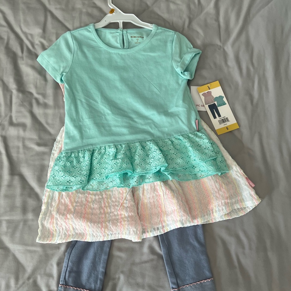 BCBGirls Teal and Pink 3-Piece Set